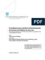 Procedimento para A Analise e Dimensionamento de Estruturas de Edificios em Aco Leve PDF