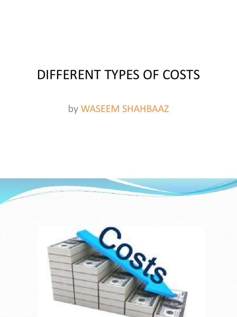 Different Types of Costs PDF