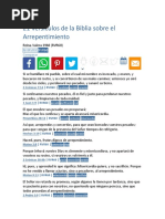 21 Versículos de La Biblia Sobre El Arrepentimiento