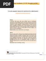 a escola enquanto espaço de construção de conhecimento