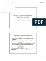 Galerkin's Method: APL705 Finite Element Method