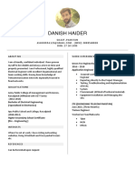 Engineer Danish Haider CV