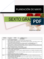 Planeacion Mayo 6to Grado 2018 2019