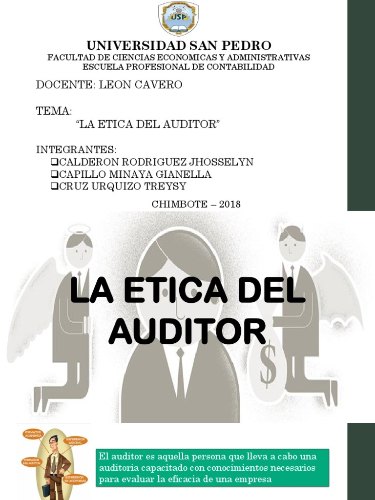La Etica Del Auditor | PDF | Contralor | Auditoría