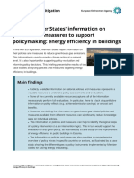Using Member States' Information On Policies and Measures To Support Policymaking: Energy Efficiency in Buildings