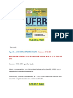 Apostila Concurso UFRR 2019 Assistente Em Admistração PDF Download