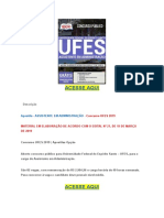 Apostila Concurso UFES 2019 Assistente Em Administração PDF Download