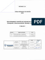 P-SGI-011 Procedimiento Sustancias Peligrosas