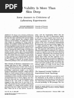 Berkowitz, Donnerstein - 1982 - External Validity Is More Than Skin Deep Some Answers To Criticisms of Laboratory Experiments PDF