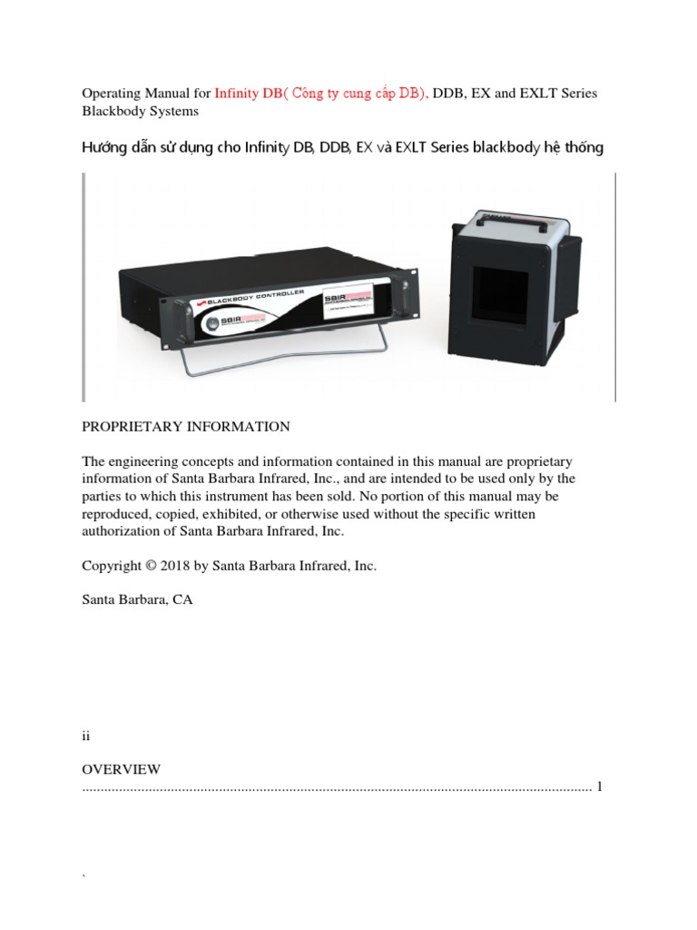 Operating Manual For Infinity DB | PDF | Ip Address