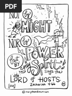 By My Spirit Printable Bible Verse Coloring Page MarydeanDraws