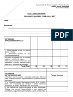 Pauta de Evaluacion Disertaciones Republica Conservadora 1 Medio 2019