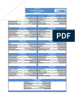 Fixture Primera Rueda Segunda