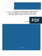 Beech, Guevara, Del Monte - LA implementacion del programa de diploma en colegios publicos de america latina