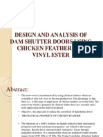 Design and Analysis of Dam Shutter Doors Using Chicken Feather and Vinyl Ester