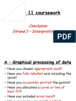 Year 11 Coursework: Conclusion Strand I - Interpreting Data