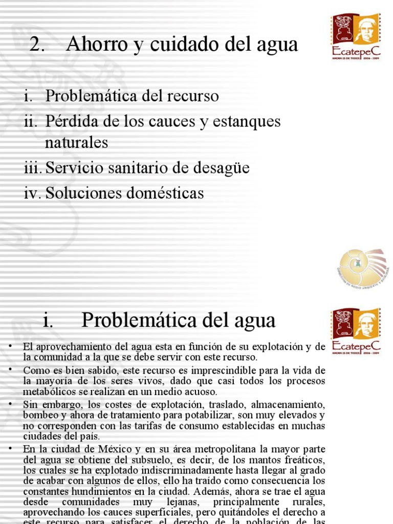 Ahorro y Protección Del Agua | PDF | Agua | La contaminación del agua