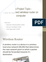 How To Connect Wireless Router On Computer