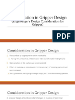 Engelberger's Design Consideration For Gripper