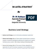 Business Level Strategy