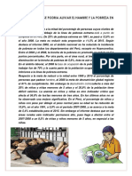 De Que Manera Se Podria Aliviar El Hambre y La Pobreza en Nuestra Region