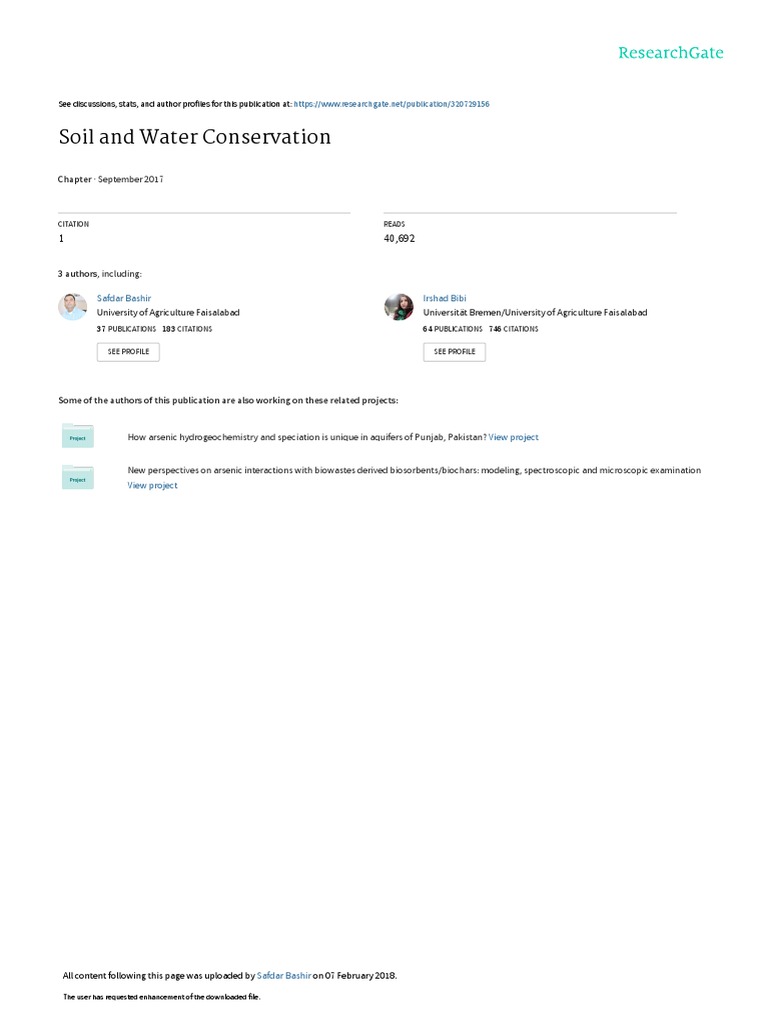 Soil and Water Conservation | PDF | Crop Rotation | Erosion
