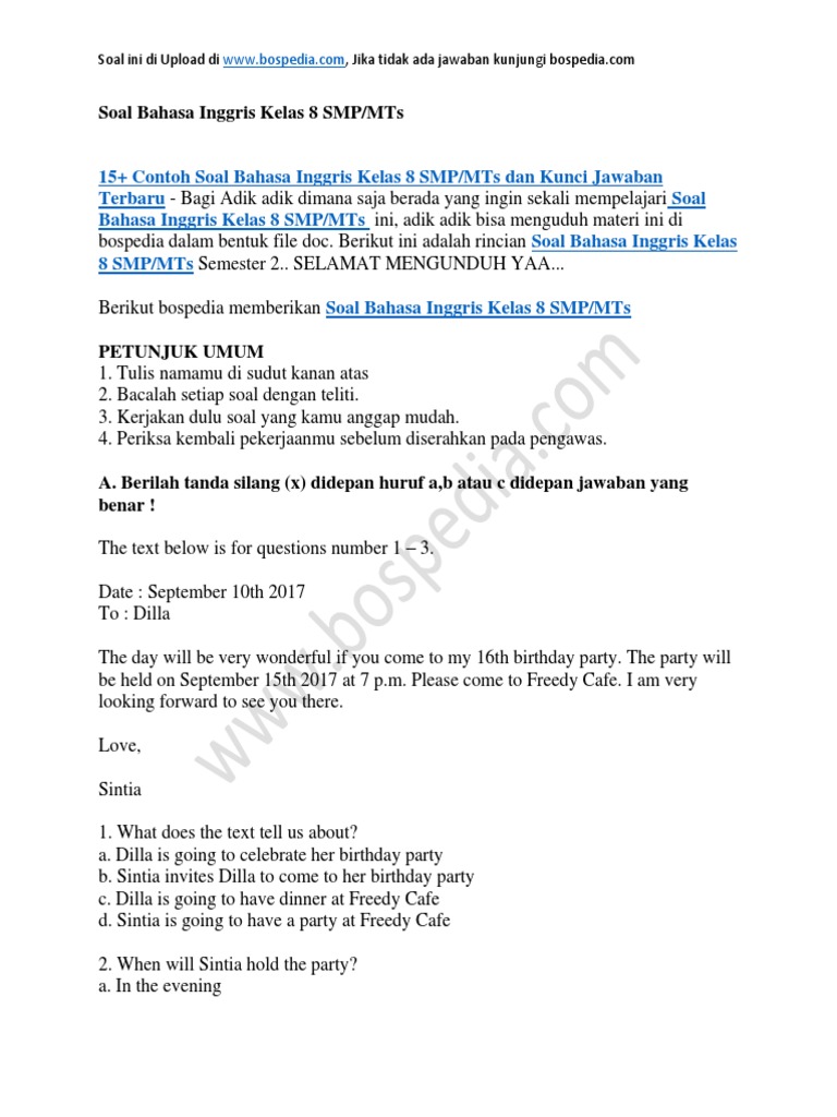 View Contoh Soal Dan Jawaban Bahasa 15 Images