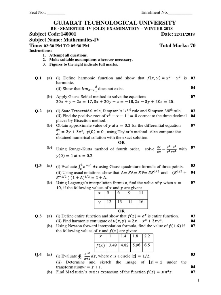 M Iv Pdf Mathematics Of Computing Algebra