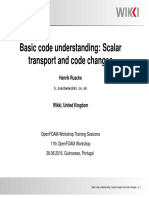 Basic code understanding: Scalar transport and code changes