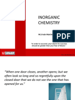 Inorganic Chemistry: M.S Iván Martínez Espinoza