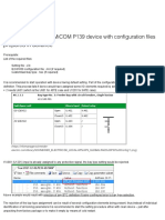 How To Configure The MiCOM P139 Device With Configuration Files Prepared in Advance