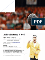 Public Speaking - Aditya Pratama