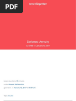 Deferred Annuity: by CHED On January 12, 2017