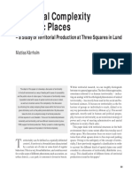 Territorial Complexity in Public Places: - A Study of Territorial Production at Three Squares in Lund