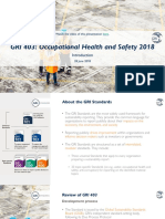 GRI 403 - Occupational Health and Safety 2018 Presentation