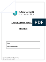 Laboratory Manual: Department of Electrical Engineering Marwadi University, Rajkot