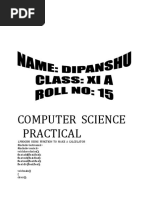 Computer Science Practical