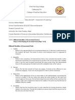 Steps in Developing Assessment Tools (Step 1 & 2)