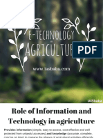 E- Technology in Agriculture-IASbaba 