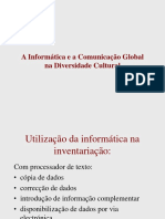 A comunicação global ao serviço da diversidade cultural. Apresentação no Encontro de Museus ICOM, em Maputo