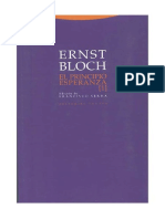 Ernst Bloch El Principio Esperanza I