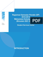 Registrasi SP 2018-2019 untuk Mahasiswa Kelompok Paket