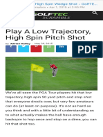 Low Trajectory, High Spin Wedge Shot - GolfTEC Scramble Blog