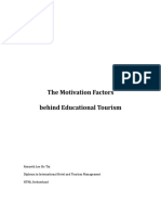 The Motivation Factors Behind Educational Tourism PDF