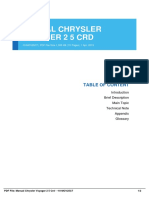Manual Chrysler Voyager 2.5 CRD