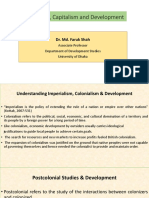 Colonialism, Capitalism and Development: Dr. Md. Faruk Shah