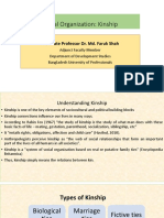 Social Organization: Kinship: Associate Professor Dr. Md. Faruk Shah