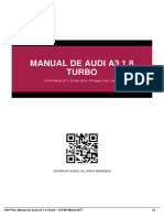 Manual de Audi A3 1.8 Turbo