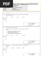 Graduate Aptitude Test in Engineering 3rd Feb 2019 S2