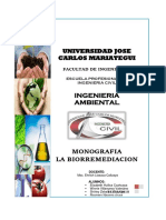 Ingenieria Ambiental: Universidad Jose Carlos Mariategui